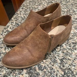 Size 9, Brown Booties, VEGAN